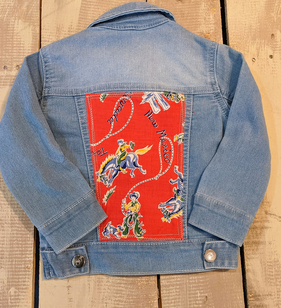 True Vintage Rodeo Fabric   Kids Jacket