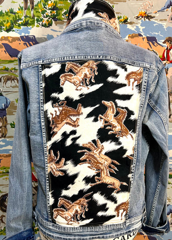 Flannel Abstract Horses